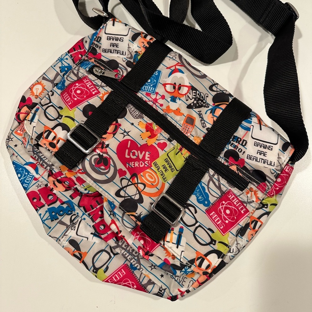 Disney Nerds Mini Messenger bag- 11”x9”